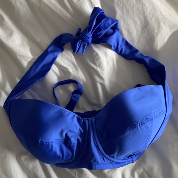 Blue swim halter top - Picture 2 of 4